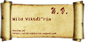 Wild Viktória névjegykártya