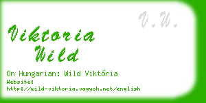 viktoria wild business card